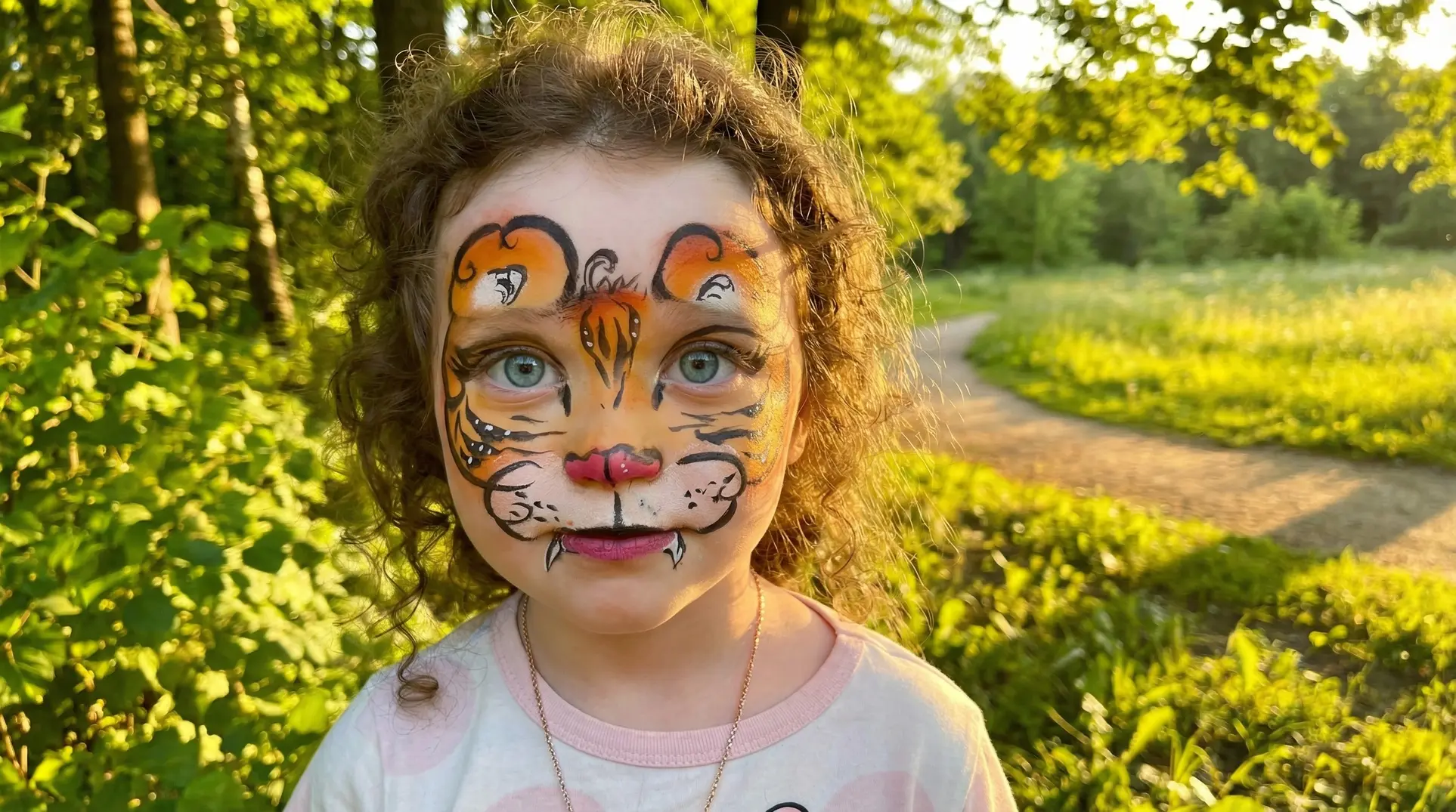 Tiger Face Paint Design